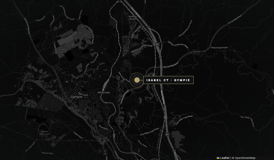 Map of Isabel Court, Gympie QLD 4570